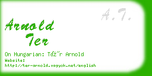 arnold ter business card